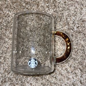 Starbucks Europe glass glitter